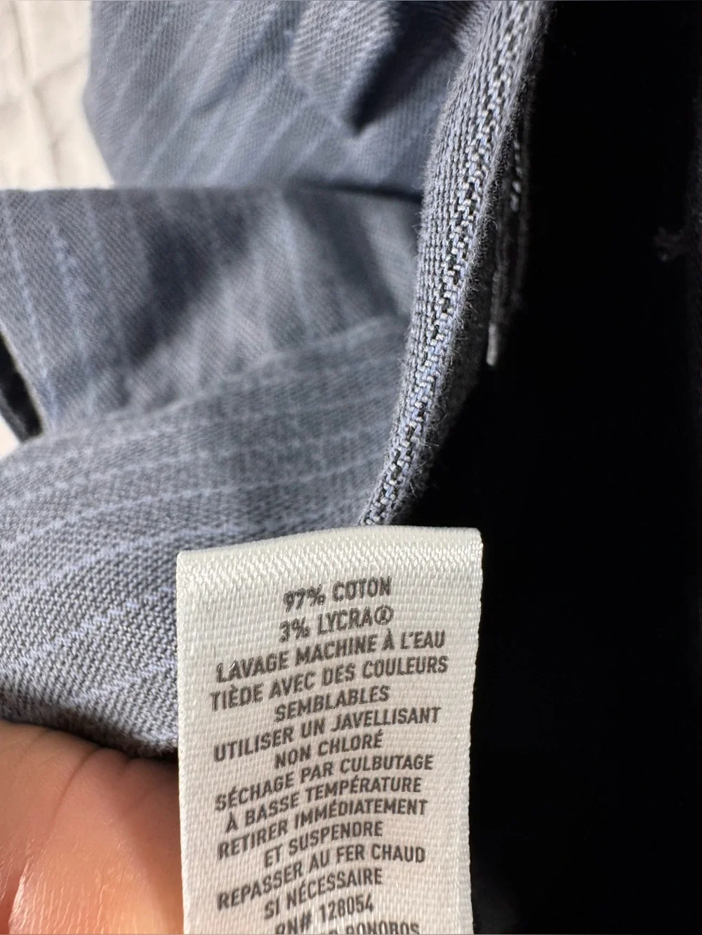 Bonobos Men's Slim Dress Pants - Light Blue Pinstripe